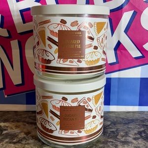 Bath & Body Works Sugared Pecan Pie 3-Wick candles